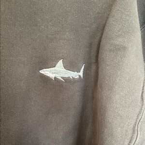 ComfortWash Shark Embroidered Sweatshirt — Size M